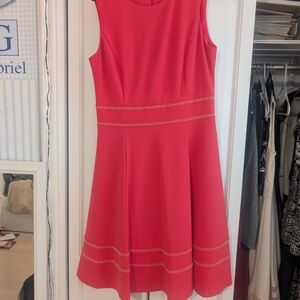 Calvin Klein Coral Sleeveless Dress